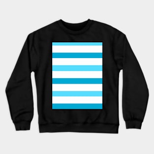 Dark white light blue stripes pattern Crewneck Sweatshirt